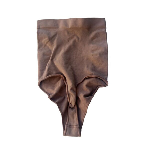 SKIMS Kim K. Seamless Sculpt High-Waisted Thong Brown Size L/XL SH-HWT-0119 NWOT - Picture 2 of 6
